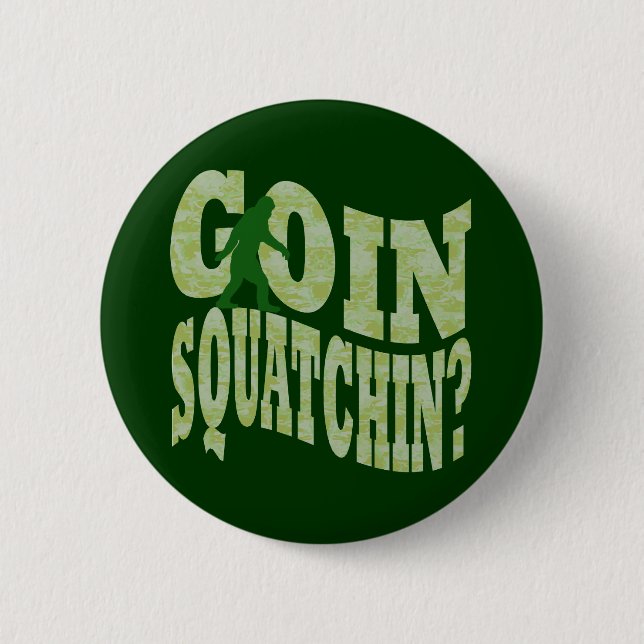 Badge Rond 5 Cm Patchine ? texte & camo vert (Devant)