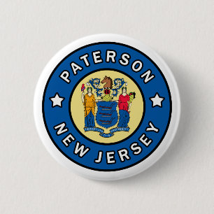 Badge Rond 5 Cm Paterson New Jersey