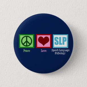 Badge Rond 5 Cm Pathologie de langue de la parole
