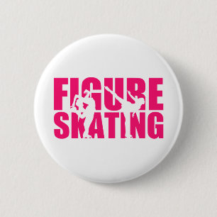 Badge Rond 5 Cm Patinage artistique