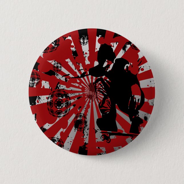 Badge Rond 5 Cm Patineur (Devant)