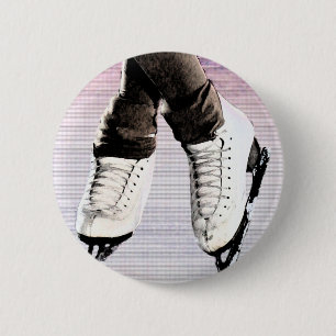 Badge Rond 5 Cm Patins artistiques