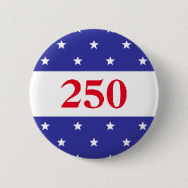 Badge Rond 5 Cm Patriotic Red White & Blue 250 Button