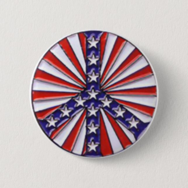 Badge Rond 5 Cm Pavillon de la paix (Devant)