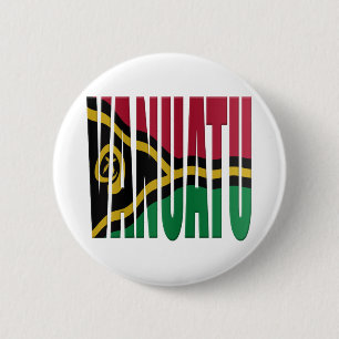 Badge Rond 5 Cm pavillon de Vanuatu