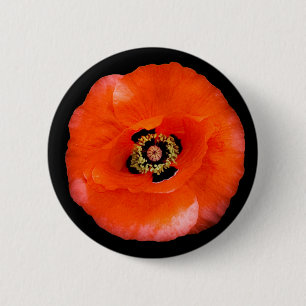 Badge Rond 5 Cm Pavot, bouton