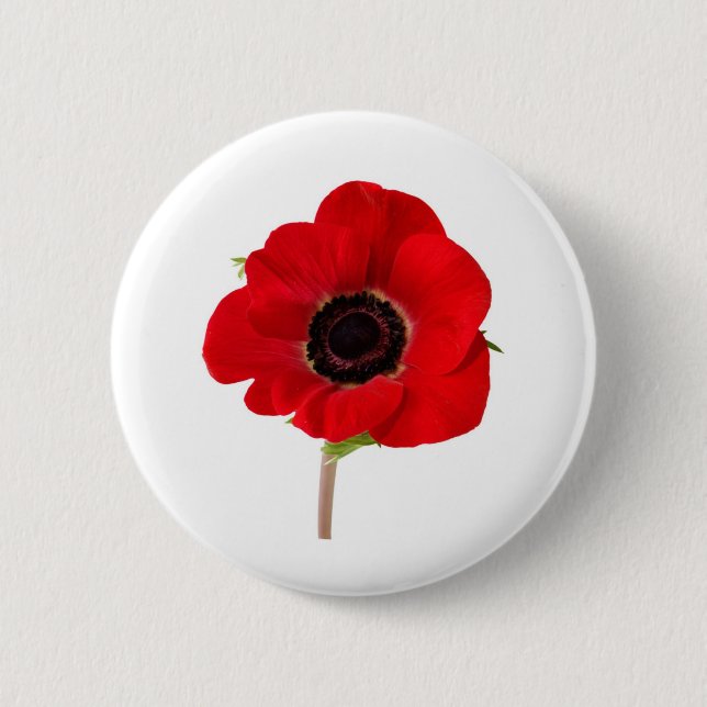 Badge Rond 5 Cm PAVOT de souvenir (Devant)