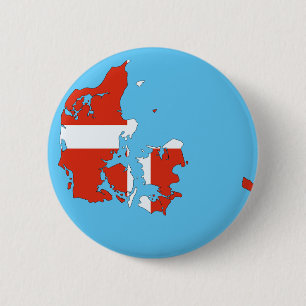 Badge Rond 5 Cm Pays du Danemark