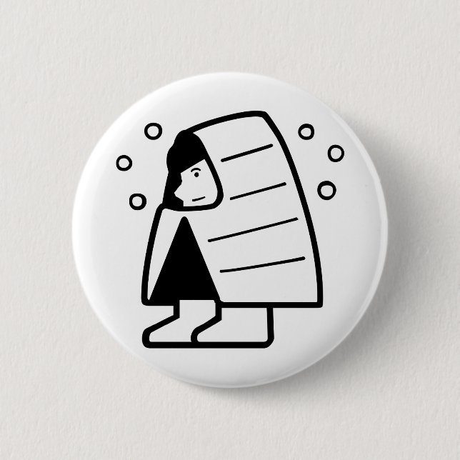 Badge Rond 5 Cm Pays neige (Devant)