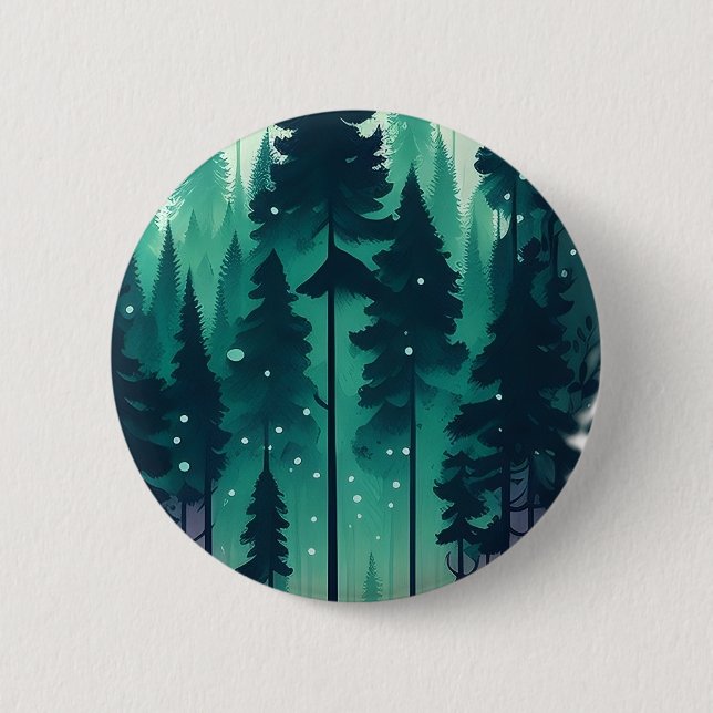 Badge Rond 5 Cm Paysage de la pinède (Devant)