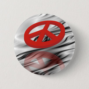 Badge Rond 5 Cm Peace 3D / reflexion