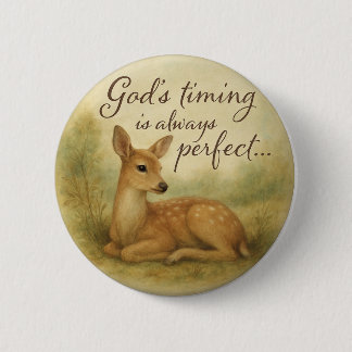 Badge Rond 5 Cm Peaceful Nature Button Design...