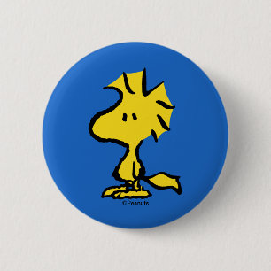 Badge Rond 5 Cm Peanuts Snoopy's Friend Woodstock