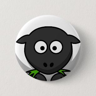 Badge Rond 5 Cm Peau de moutons