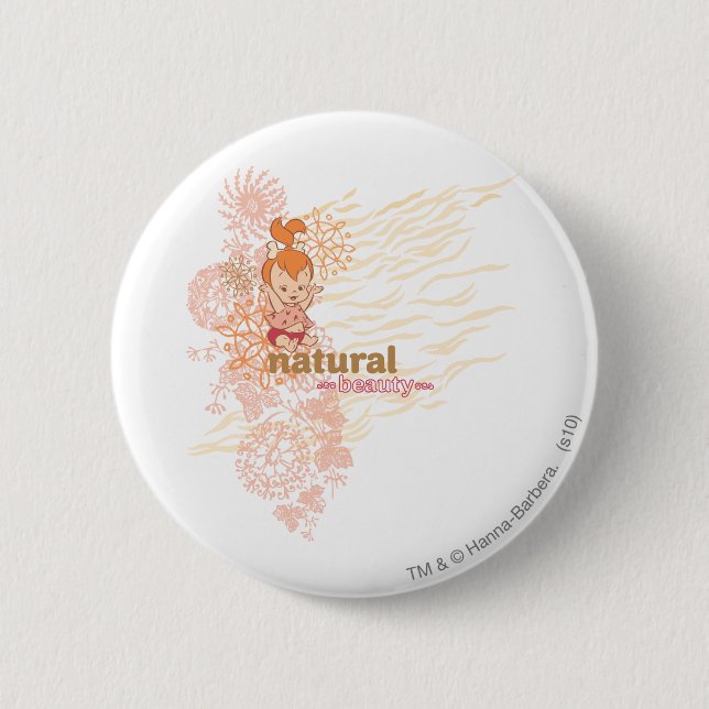 Badge Rond 5 Cm PEBBLES™ Beauté naturelle (Devant)