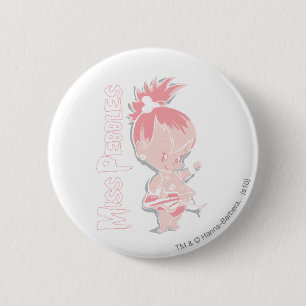 Badge Rond 5 Cm PEBBLES™ en rose