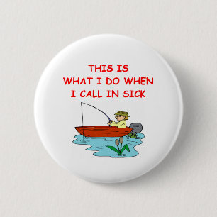 Badge Rond 5 Cm Pêche