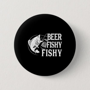 Badge Rond 5 Cm Pêche de la bière pêche amusante