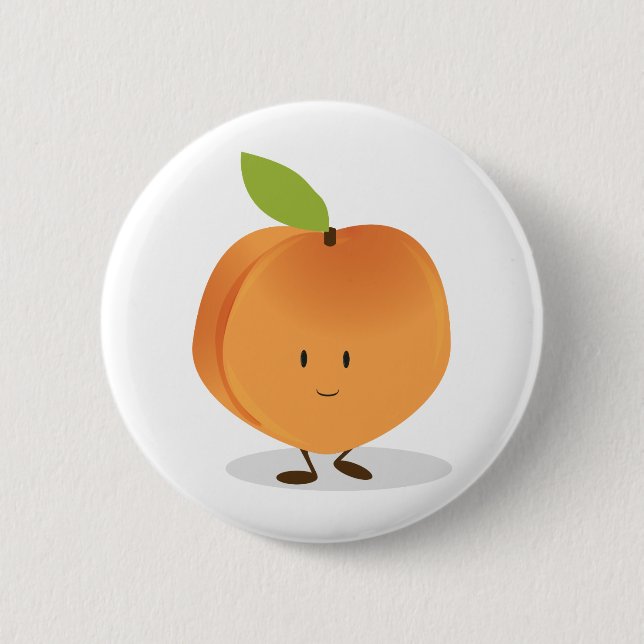 Badge Rond 5 Cm Pêche de sourire (Devant)