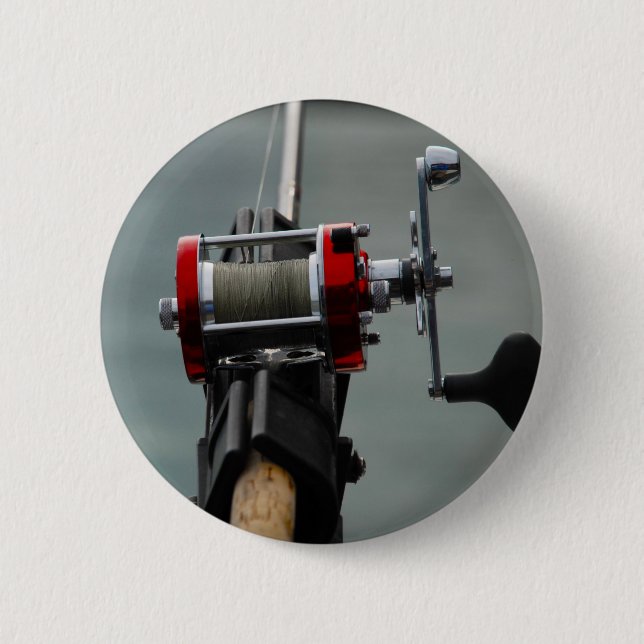 Badge Rond 5 Cm Pêche terminée (Devant)