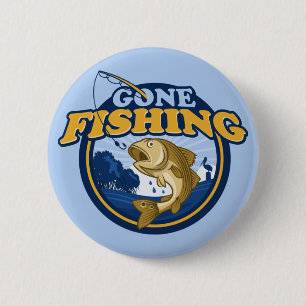 Badge Rond 5 Cm Pêche terminée