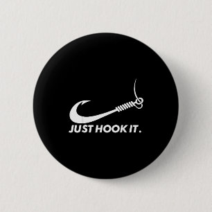Badge Rond 5 Cm Pêcheur Drôle Accroche-le Simplement