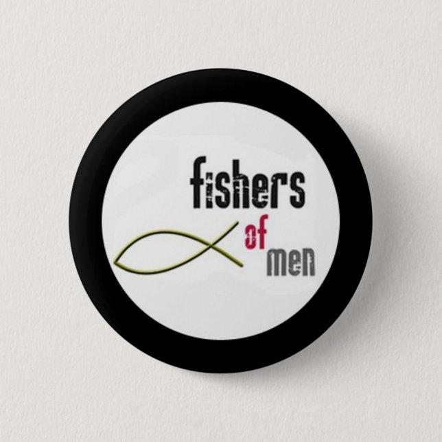 Badge Rond 5 Cm pêcheurs des hommes (Devant)