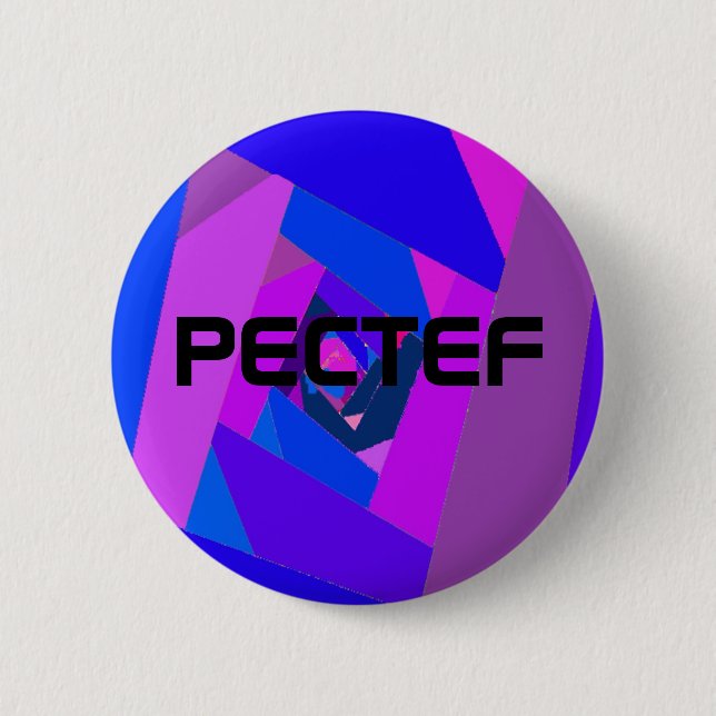 Badge Rond 5 Cm pectef logo3, PECTEF (Devant)