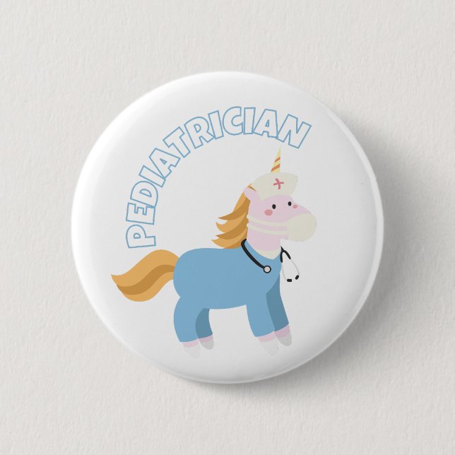 Badge Rond 5 Cm Pédiatre, pédiatre, pédiatre, équipe de pédiatres (Devant)