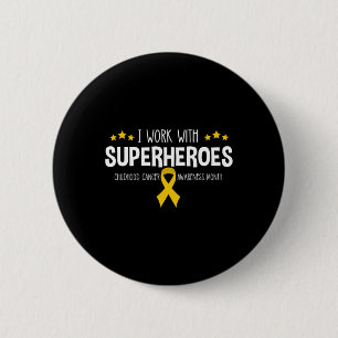 Badge Rond 5 Cm Pediatric Oncology RN Nurse Oncologist Ribbon