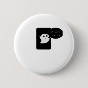 Badge Rond 5 Cm Peekaboo - Drôle Citation d'automne