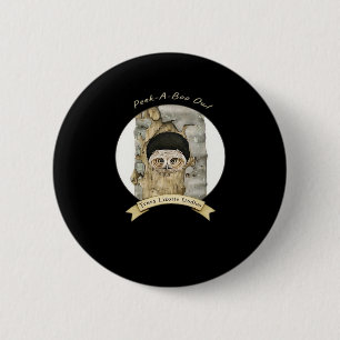 Badge Rond 5 Cm Peekaboo Mème Design Pour Halloween