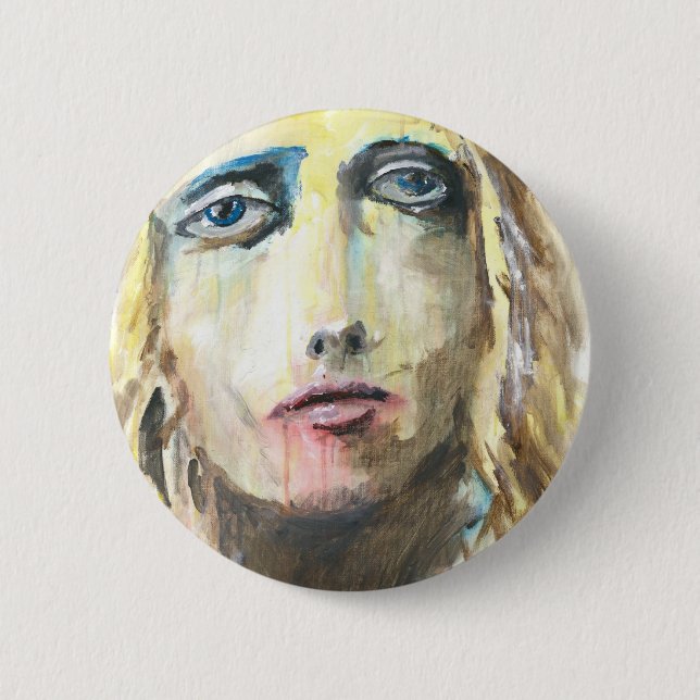 Badge Rond 5 Cm Peine (Devant)