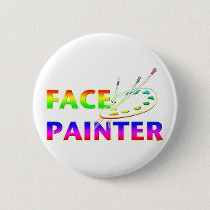 Badge Rond 5 Cm Peintre de visage