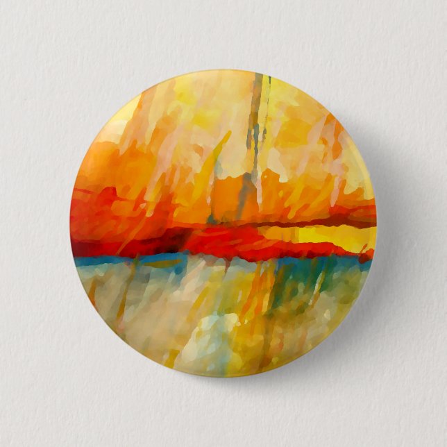 Badge Rond 5 Cm Peinture Abstraite moderne (Devant)