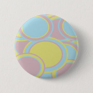 Badge Rond 5 Cm Peinture Abstraite Pastel moderne