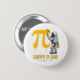 Badge Rond 5 Cm Peinture personnalisée d'astronaute cool Symbole P