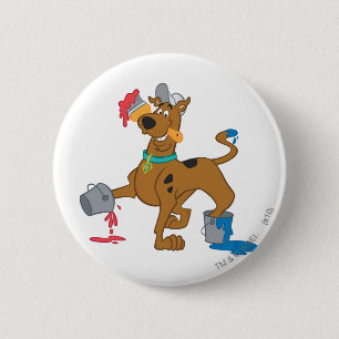 Badge Rond 5 Cm Peintures Scooby-Doo