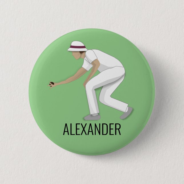 Badge Rond 5 Cm Pelouse Bowls (Devant)