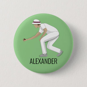 Badge Rond 5 Cm Pelouse Bowls