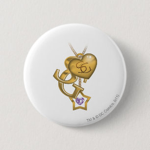 Badge Rond 5 Cm Pendentif d'or de Supergirl