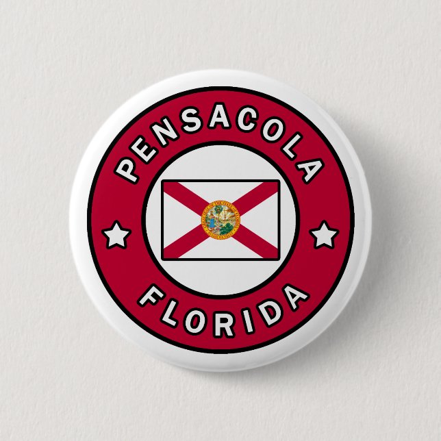 Badge Rond 5 Cm Pensacola Floride (Devant)