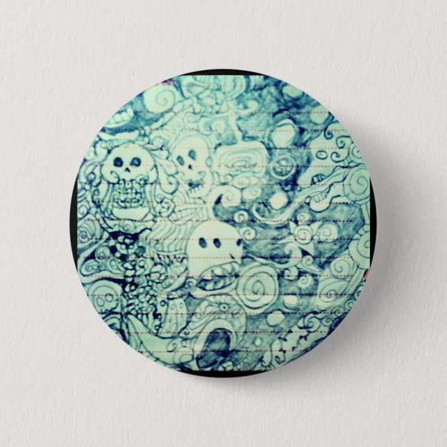 Badge Rond 5 Cm penseur imaginatif yaie (Devant)