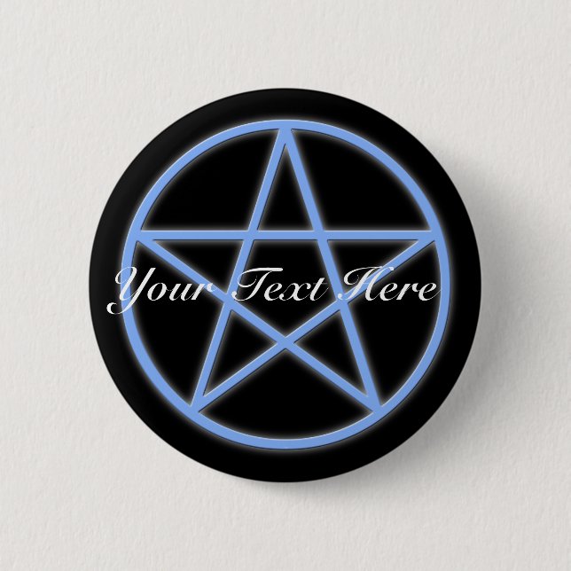 Badge Rond 5 Cm Pentacle de Falln Pagan (Devant)