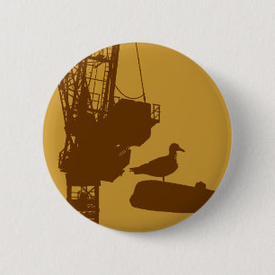 Badge Rond 5 Cm Perché au bord de l'avenir