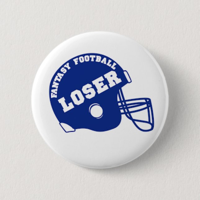 Badge Rond 5 Cm Perdant du football d'imaginaire (Devant)