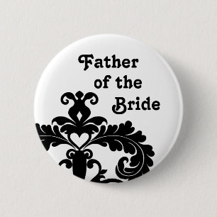 Badge Rond 5 Cm Père de la jeune mariée