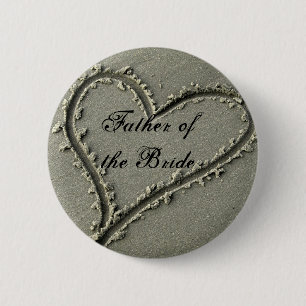 Badge Rond 5 Cm Père de la jeune mariée