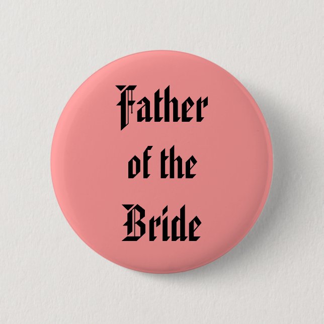 Badge Rond 5 Cm Père de la mariée (Devant)
