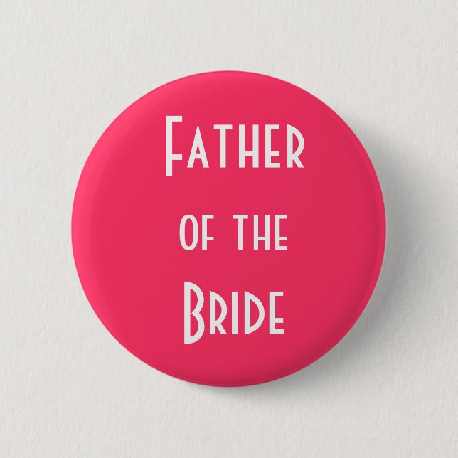Badge Rond 5 Cm Père de la mariée (Devant)